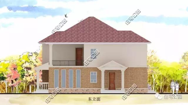 13X15米的實(shí)用農(nóng)村雙層別墅，帶柴火房，含圖紙預(yù)算