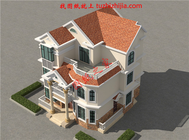 農(nóng)村建房三層小洋樓，樓中樓結(jié)構(gòu)，帶電梯，帶露臺