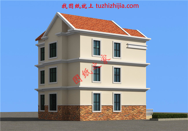 農(nóng)村建房三層小洋樓，樓中樓結(jié)構(gòu)，帶電梯，帶露臺