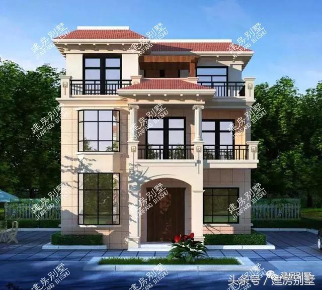 2款平屋頂設(shè)計(jì)的農(nóng)村別墅圖，第二款粉絲破萬