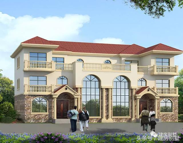 2款外觀氣派的3層雙拼樓房設(shè)計圖，選對好戶型不后悔