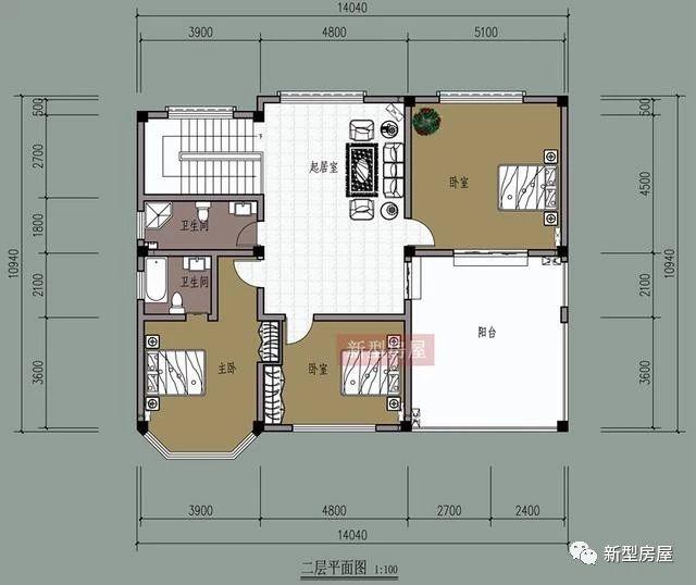 4款占地方方正正的時(shí)尚漂亮農(nóng)村別墅戶型圖，中國(guó)人還是喜歡方正
