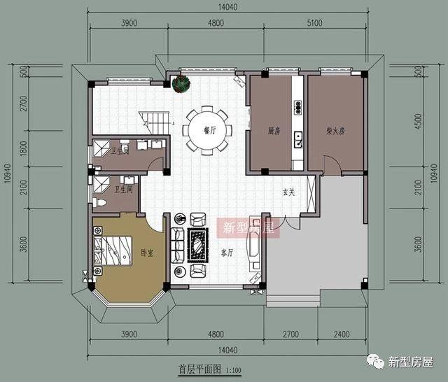 4款占地方方正正的時(shí)尚漂亮農(nóng)村別墅戶型圖，中國(guó)人還是喜歡方正