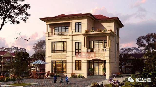 4款占地方方正正的時(shí)尚漂亮農(nóng)村別墅戶型圖，中國(guó)人還是喜歡方正