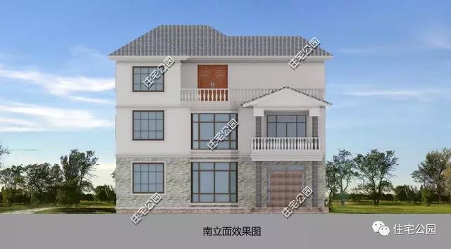 13X12米三層樓房別墅方案圖，新中式風(fēng)格