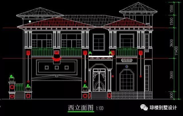 18x14米歐式兩層別墅豪宅圖，小編就喜歡這種風(fēng)格