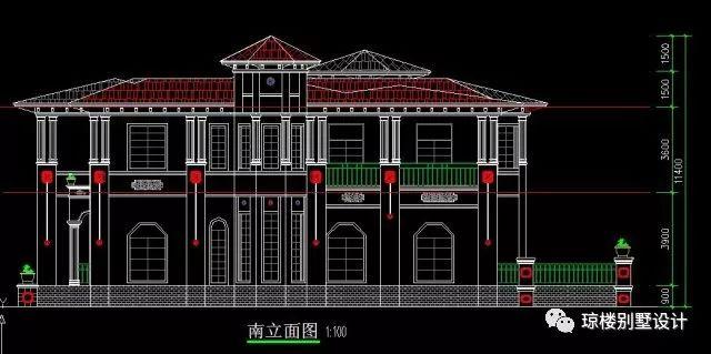 18x14米歐式兩層別墅豪宅圖，小編就喜歡這種風(fēng)格