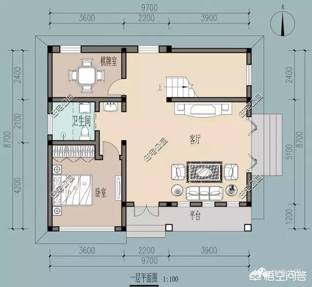 面寬和進(jìn)深都是9.5米的農(nóng)村自建房如何設(shè)計圖紙？