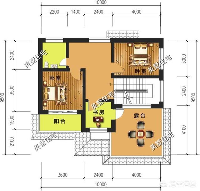 面寬和進(jìn)深都是9.5米的農(nóng)村自建房如何設(shè)計圖紙？