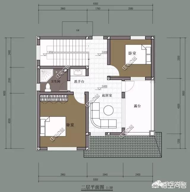 面寬和進(jìn)深都是9.5米的農(nóng)村自建房如何設(shè)計圖紙？