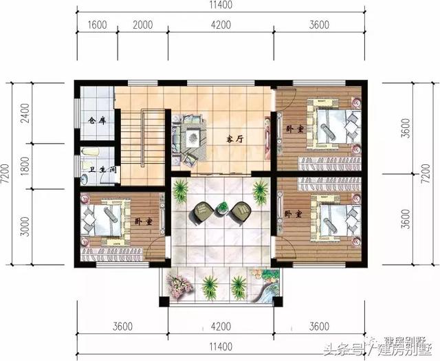 8套面寬11米左右的農(nóng)村小樓圖，這種開間最受歡迎