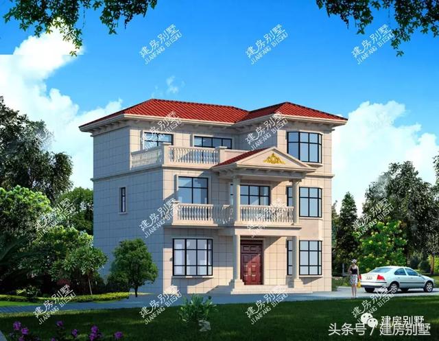 8套面寬11米左右的農(nóng)村小樓圖，這種開間最受歡迎