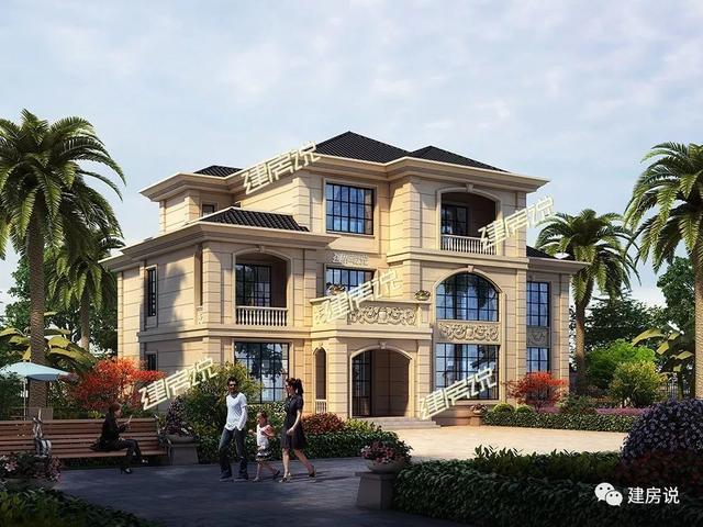 幾十款氣派美觀的別墅外觀效果圖設(shè)計(jì)，隨便建一棟都不白活