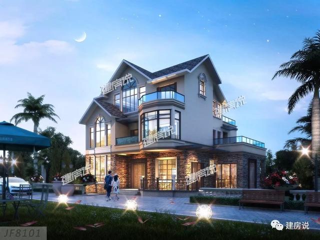 幾十款氣派美觀的別墅外觀效果圖設(shè)計(jì)，隨便建一棟都不白活