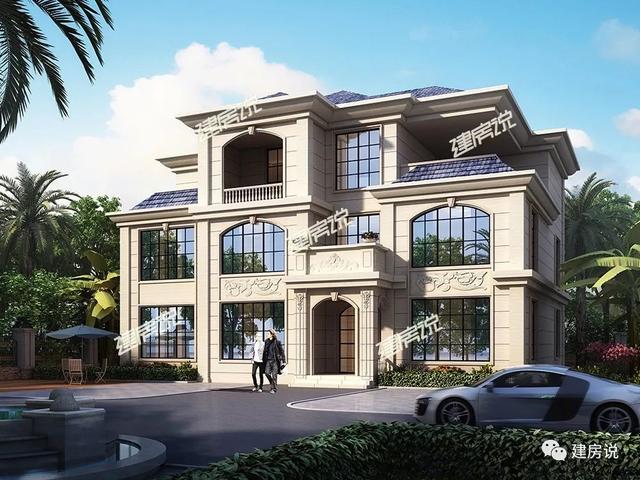 幾十款氣派美觀的別墅外觀效果圖設(shè)計(jì)，隨便建一棟都不白活