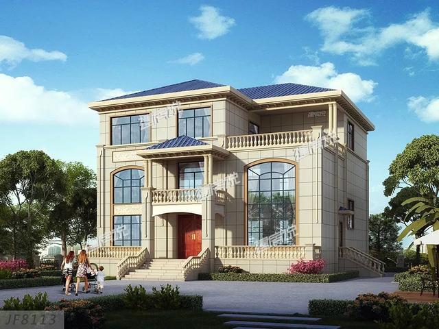 幾十款氣派美觀的別墅外觀效果圖設(shè)計(jì)，隨便建一棟都不白活