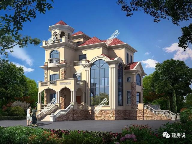 幾十款氣派美觀的別墅外觀效果圖設(shè)計(jì)，隨便建一棟都不白活