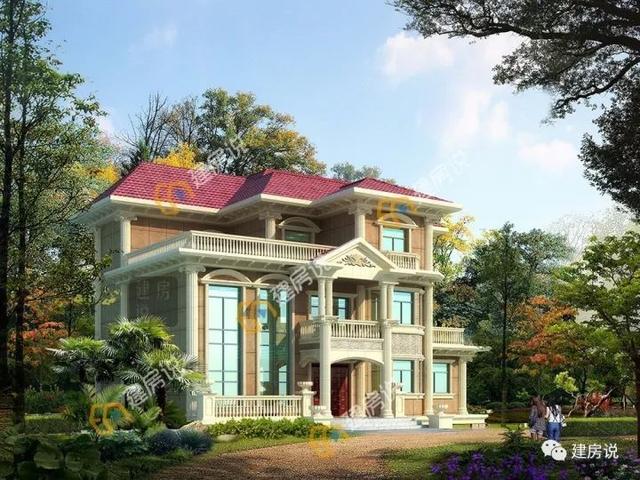 幾十款氣派美觀的別墅外觀效果圖設(shè)計(jì)，隨便建一棟都不白活