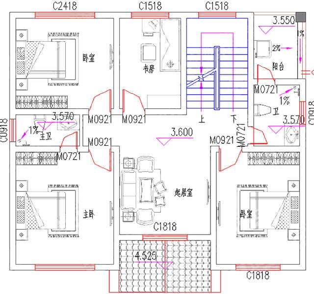 12×10米30萬2廳6室?guī)梦萁?jīng)典實用三層自建房全套施工
