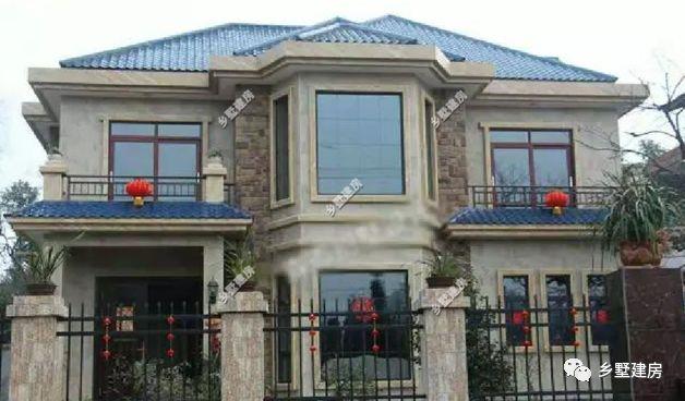 12X11米農(nóng)村二層小別墅設(shè)計(jì)方案圖，5臥室，附建成的圖