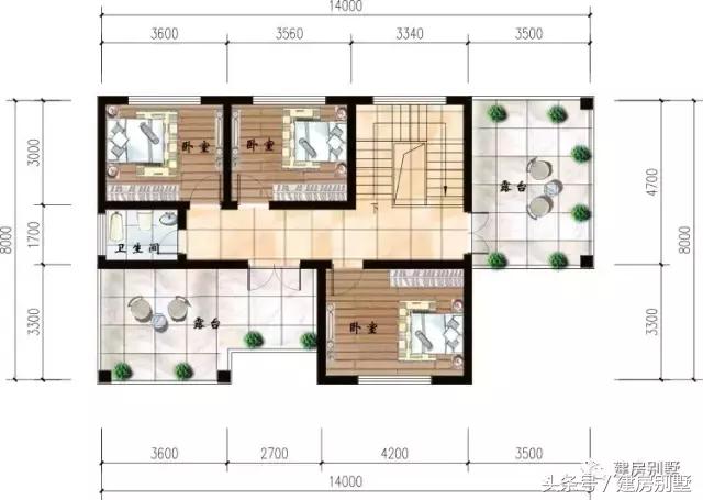 14×8米三層農(nóng)村別墅，朋友圈里都說這是實(shí)用戶型