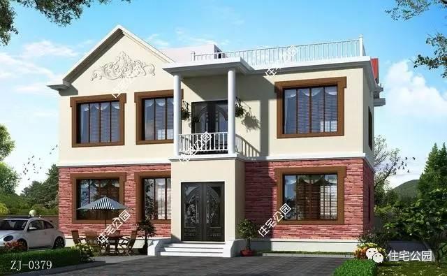 農(nóng)村建房，還是首選半坡半平兩層半，這10套最好看