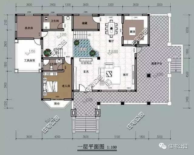 農(nóng)村建房，還是首選半坡半平兩層半，這10套最好看