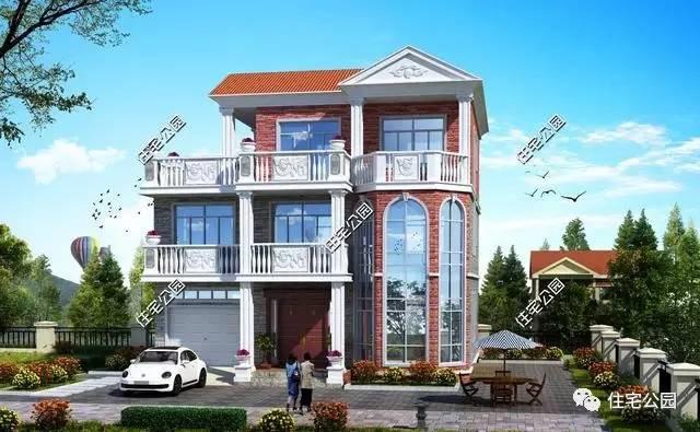 農(nóng)村建房，還是首選半坡半平兩層半，這10套最好看