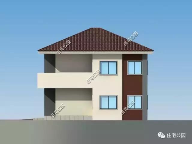 16X12米農(nóng)村別墅，造型簡潔，室內(nèi)劃分清晰，私密獨(dú)立！