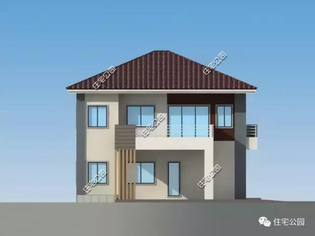 16X12米農(nóng)村別墅，造型簡潔，室內(nèi)劃分清晰，私密獨(dú)立！