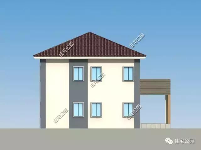 16X12米農(nóng)村別墅，造型簡潔，室內(nèi)劃分清晰，私密獨(dú)立！