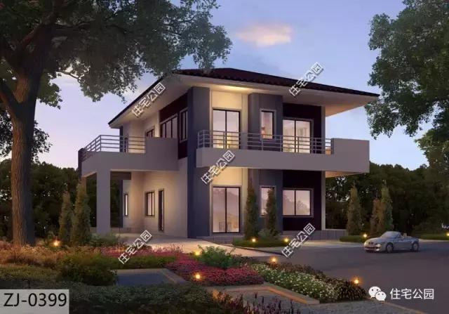 16X12米農(nóng)村別墅，造型簡潔，室內(nèi)劃分清晰，私密獨(dú)立！