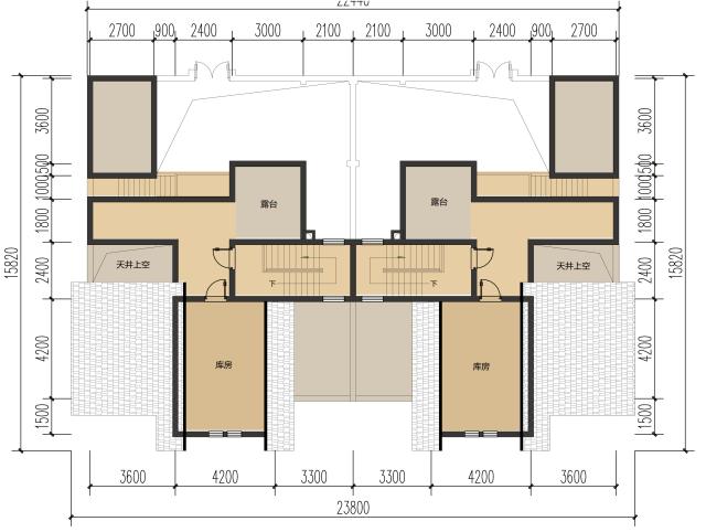 二層帶閣樓雙拼民居，來看看后院的禽舍怎么布置的吧！