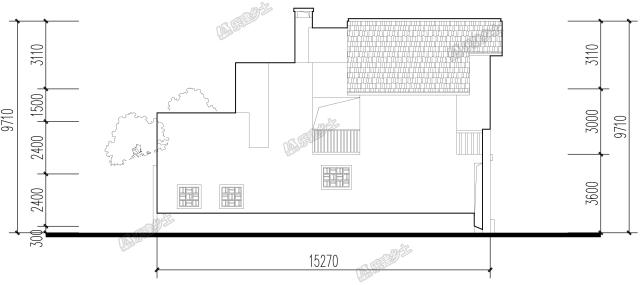 二層帶閣樓雙拼民居，來看看后院的禽舍怎么布置的吧！