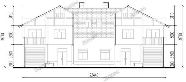 二層帶閣樓雙拼民居，來看看后院的禽舍怎么布置的吧！