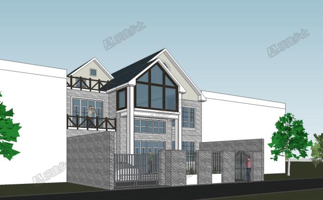 二層美式鄉(xiāng)村自建房設(shè)計(jì)，地下室+閣樓豐富住宅功能