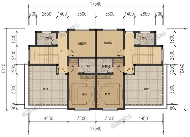 17x11米四層雙拼民宅，設(shè)計(jì)實(shí)用又劃算！