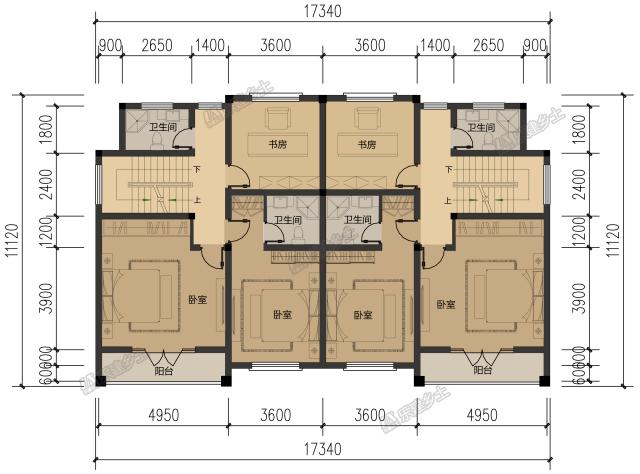 17x11米四層雙拼民宅，設(shè)計(jì)實(shí)用又劃算！