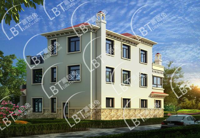 鄉(xiāng)村自建三層別墅19米X11米，堂屋、車庫、旋轉(zhuǎn)樓梯任你選！