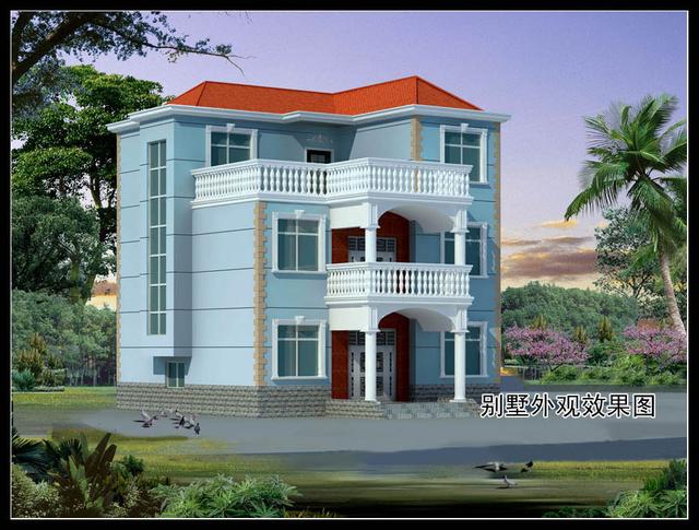 經(jīng)典三層農(nóng)村別墅，90%的家庭喜歡，10%的家庭已經(jīng)建好了