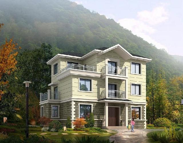 最接地氣的三層農(nóng)村自建房，帶烤火間，14x9米