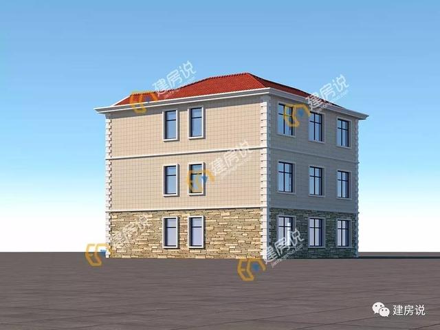 11.9x12.3米三層農(nóng)村別墅，城里人想住都住不上