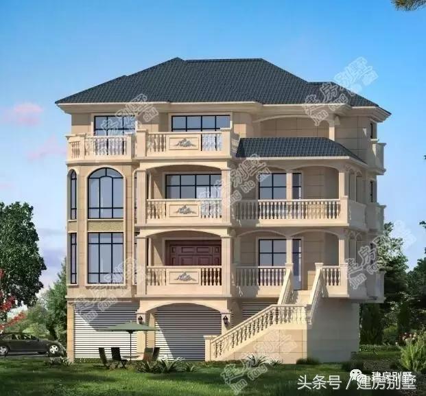 浙江杭州自建四層農(nóng)村別墅，首層架空要做大車庫