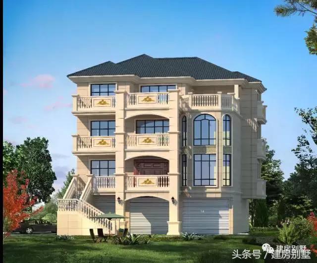 浙江杭州自建四層農(nóng)村別墅，首層架空要做大車庫