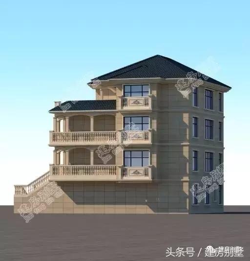 浙江杭州自建四層農(nóng)村別墅，首層架空要做大車庫