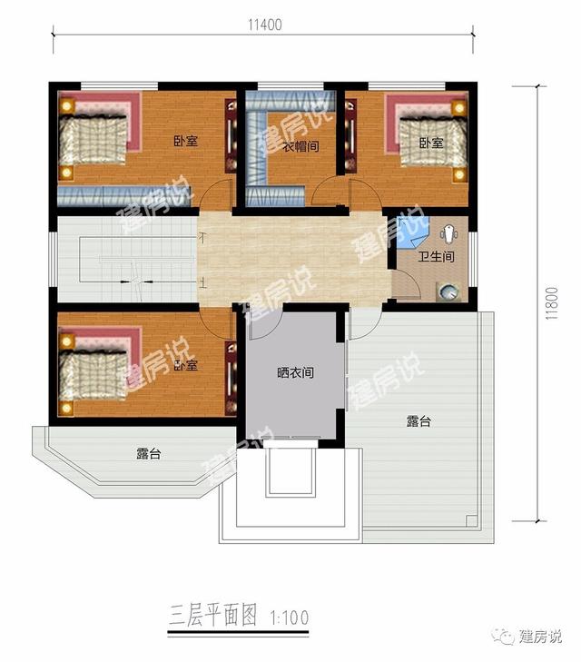 帶書房三層農(nóng)村別墅，回鄉(xiāng)蓋一棟讓城里人也羨慕羨慕