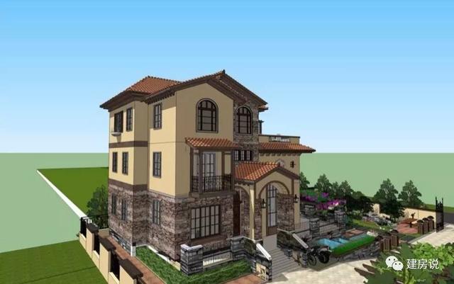 蘇州網(wǎng)友曬三層農(nóng)村別墅，帶洋氣花園很有格局