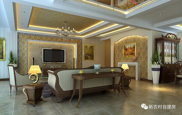 500萬的農(nóng)村豪宅，泳池園林，這配置只有村長家建的起