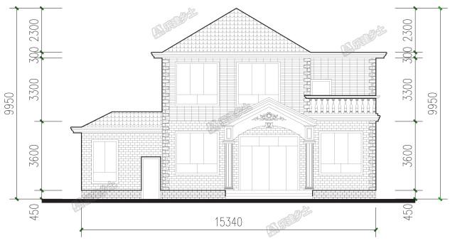 15x9米二層簡歐別墅設(shè)計，造價18萬真的可以擁有么？