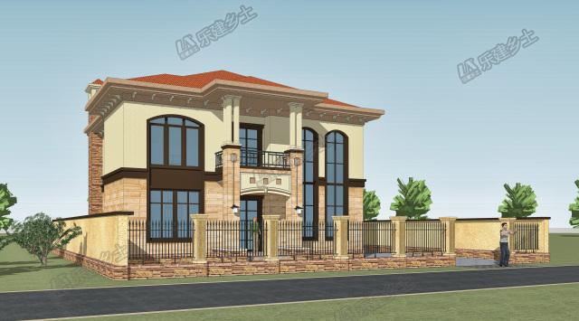 建一個這樣的二層歐式別墅，造價不高，里子面子全有啦！